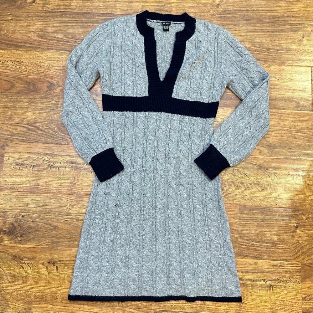 Searle 100% Cashmere Cable Knit Dress size L
